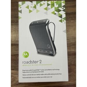 Motorola Roadster 2 Wireless In-Car Bluetooth Speakerphone Works No Charger